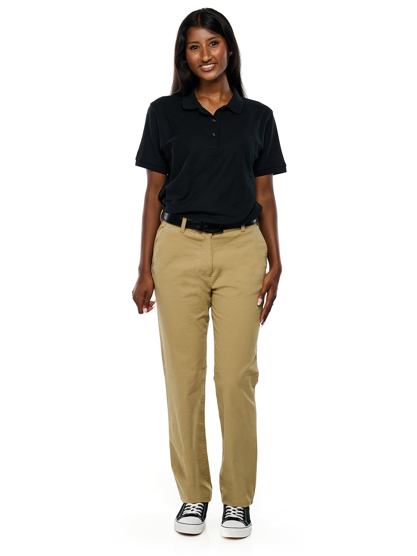 Style #8558P - Khaki Performance Stretch Pant - Female Fit
