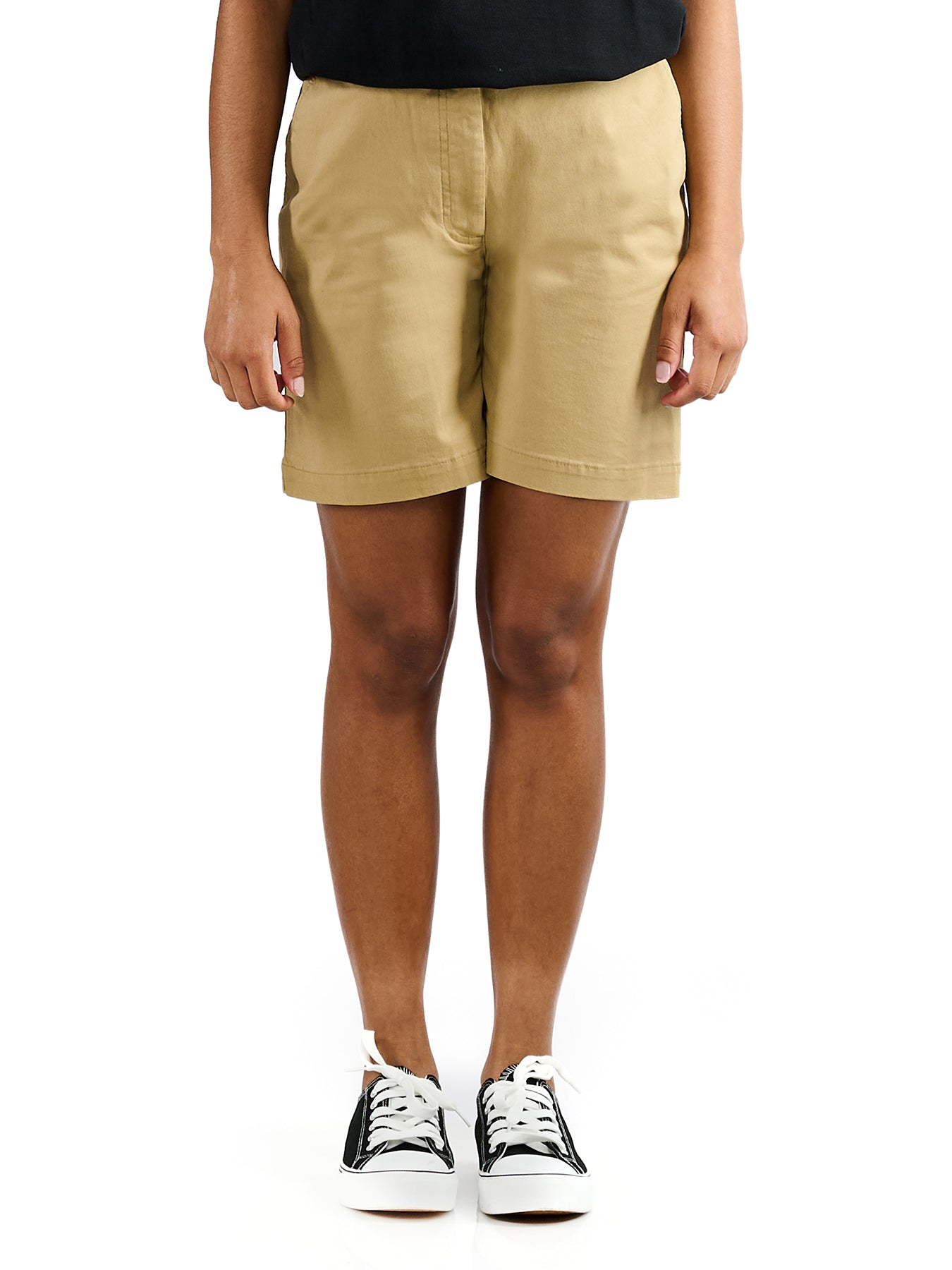 Style #8462 - Khaki Performance Stretch Shorts - Female Fit