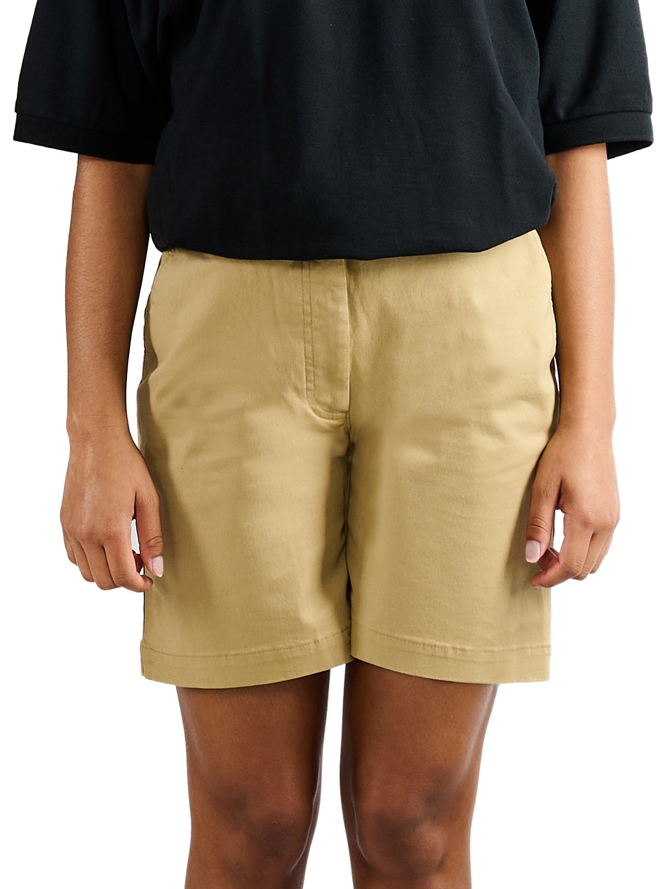 Style #8462 - Khaki Performance Stretch Shorts - Female Fit