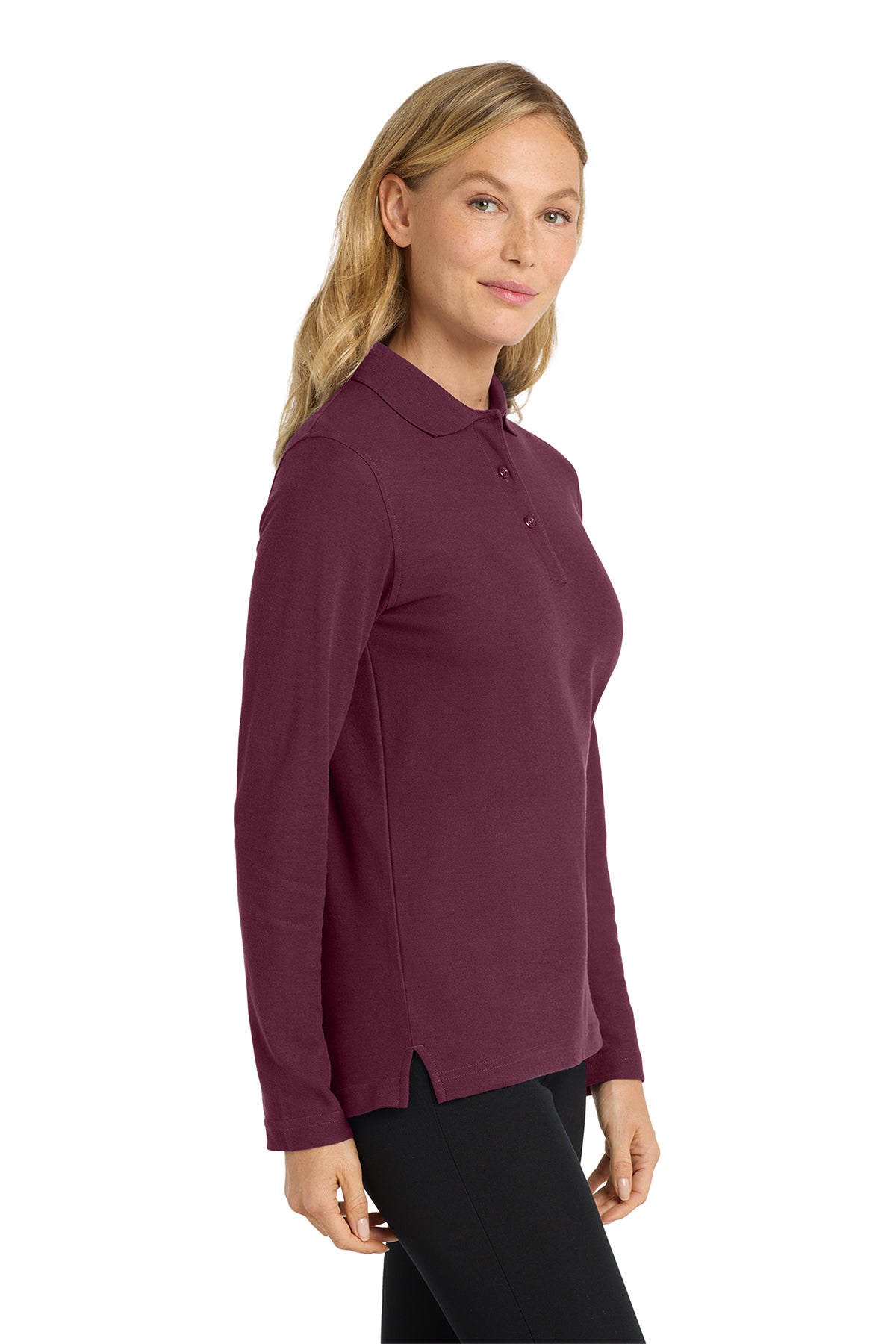 Style #LK500LS Long Sleeve Pique Polo - Female Fit