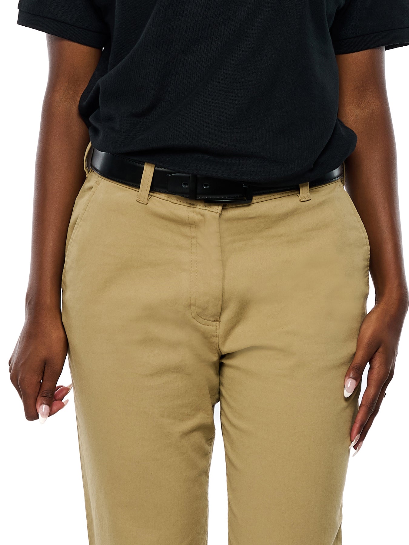 Style #8558P - Khaki Performance Stretch Pant - Female Fit