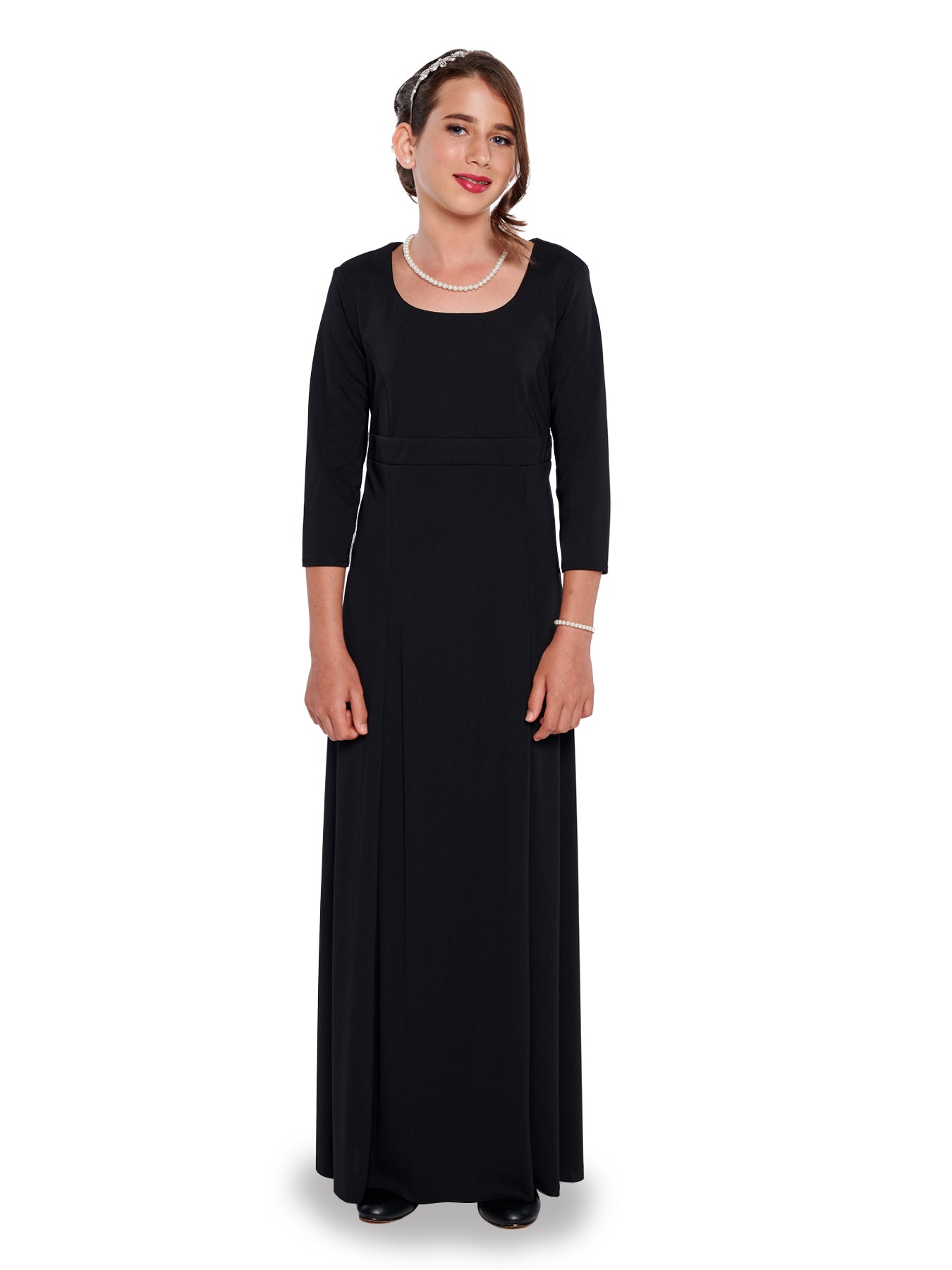 Natalie 3/4 Sleeve Concert Dress-Youth | Concert Dresses