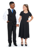 VALENTINA (Style #403Y) - Sweetheart Neck Short Sleeve Show Choir Dress-Youth