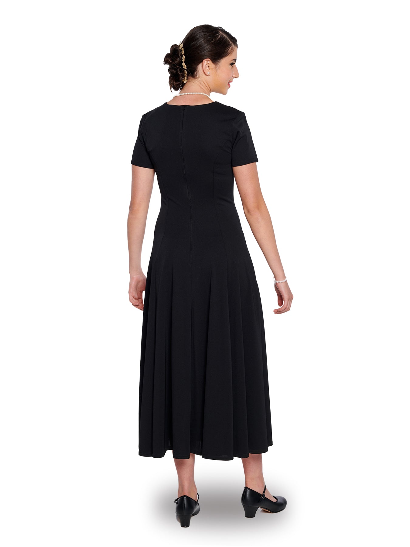 VALENTINA (Style #403) - Sweetheart Neck Short Sleeve Show Choir Dress