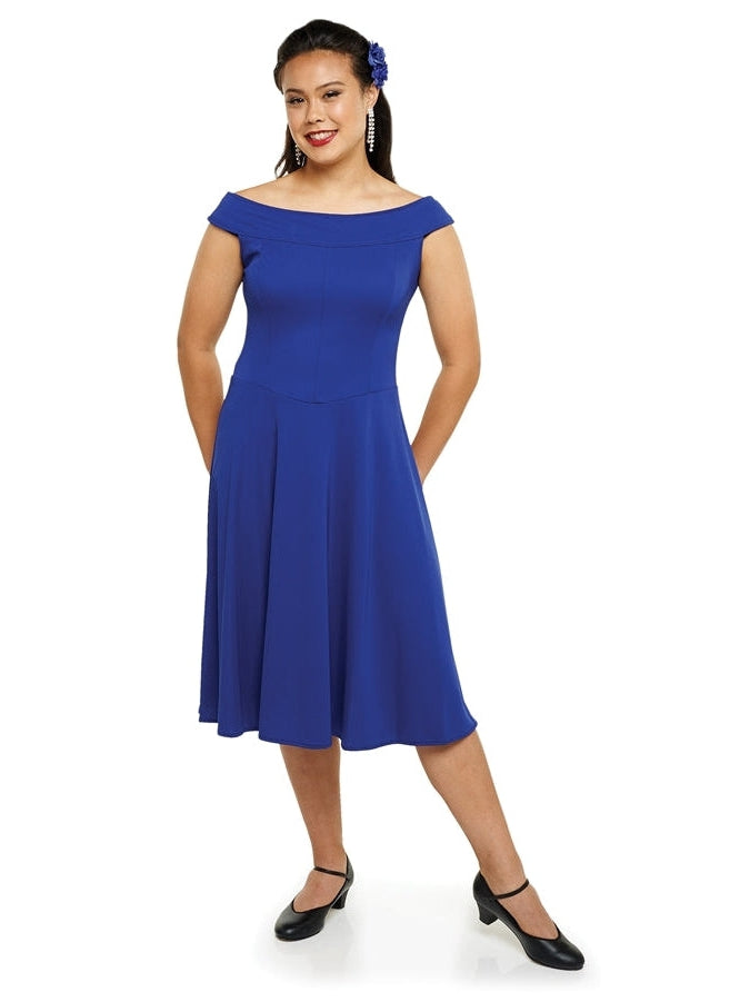 JESSICA (Style #410) - Portrait Neck Show Choir Dress