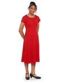 EMMA (Style #414) - High Scoop Neck Cap Sleeve Show Choir Dress