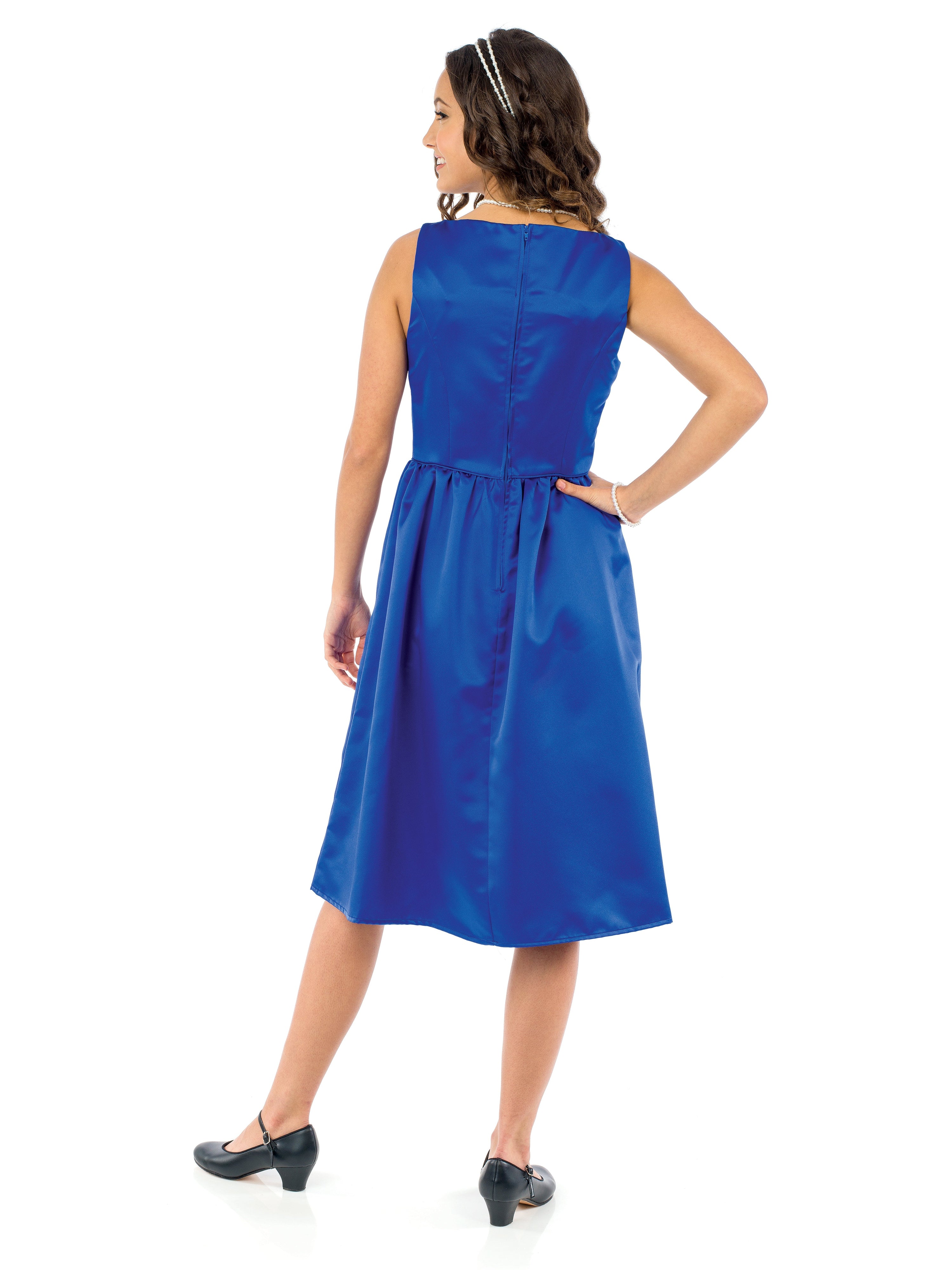 AUDREY (Style #425Y) - Boat Neck Sleeveless Show Choir Dress - Youth
