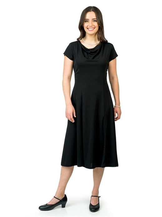 chorus dress black Paris Cowl Neck Swing | Style 433 It doesnt get more PreFall 2025 Size:1X / US 18-20 Zara | Dresses |