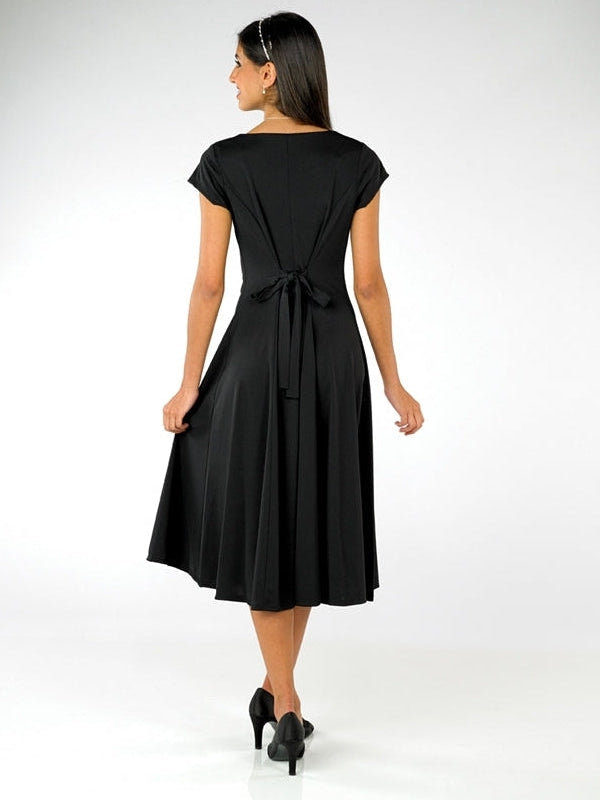 PARIS (Style #433) - Cowl Neck Cap Sleeve Show Choir Dress