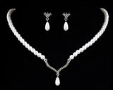 464 - Pearl Teardrop Necklace Set