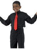 VINCENT (Style #6701B) - Black Shirt With Dress Trousers Package - Boys