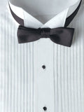 700 - White Wing Tip Collar Pleated Tuxedo Shirt