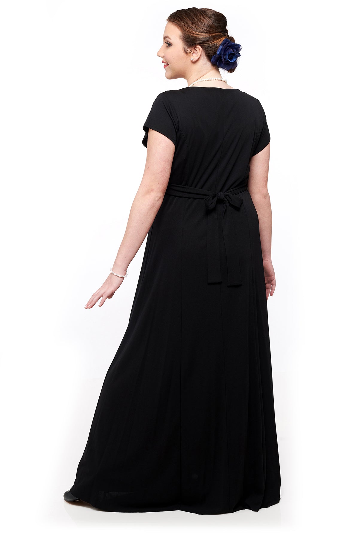 ANGELINA (Style #115) - Scoop Neck, Short Sleeve Dress