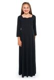 TAYLOR (Style #120Y) - Sweetheart Neckline, 3/4 Sleeve Dress -Youth