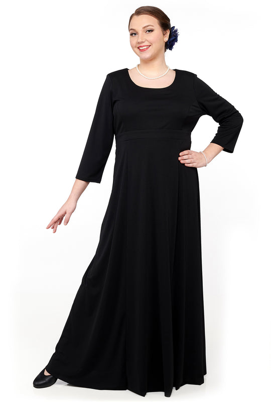 black ruffle dress Long – The Wanderly Size:24W Taylor Swift’s little black under-70-sale