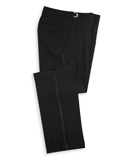 Buy Sir Gregory Men's Fitted Flat Front Tuxedo Pants Formal Satin Stripe  Trousers with Expandable Waistband, Black, 48 Regular at Amazon.in