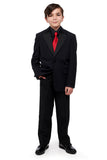 LUCAS (Style #3005-Y) - Black Shirt Tuxedo Package - Youth