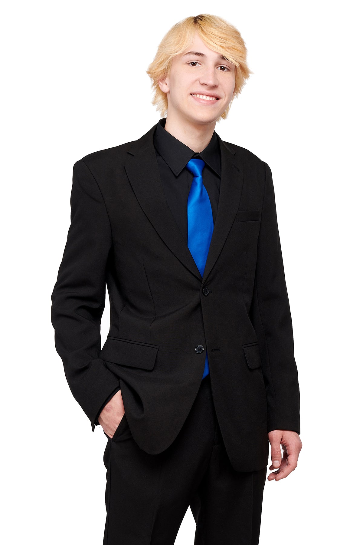 Black Suit Dark Blue Shirt Black Tux With Royal Blue Shirt Ethan