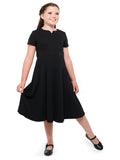 TORI (Style #409) - Crew V-Notch Neckline Swing Dress-Youth