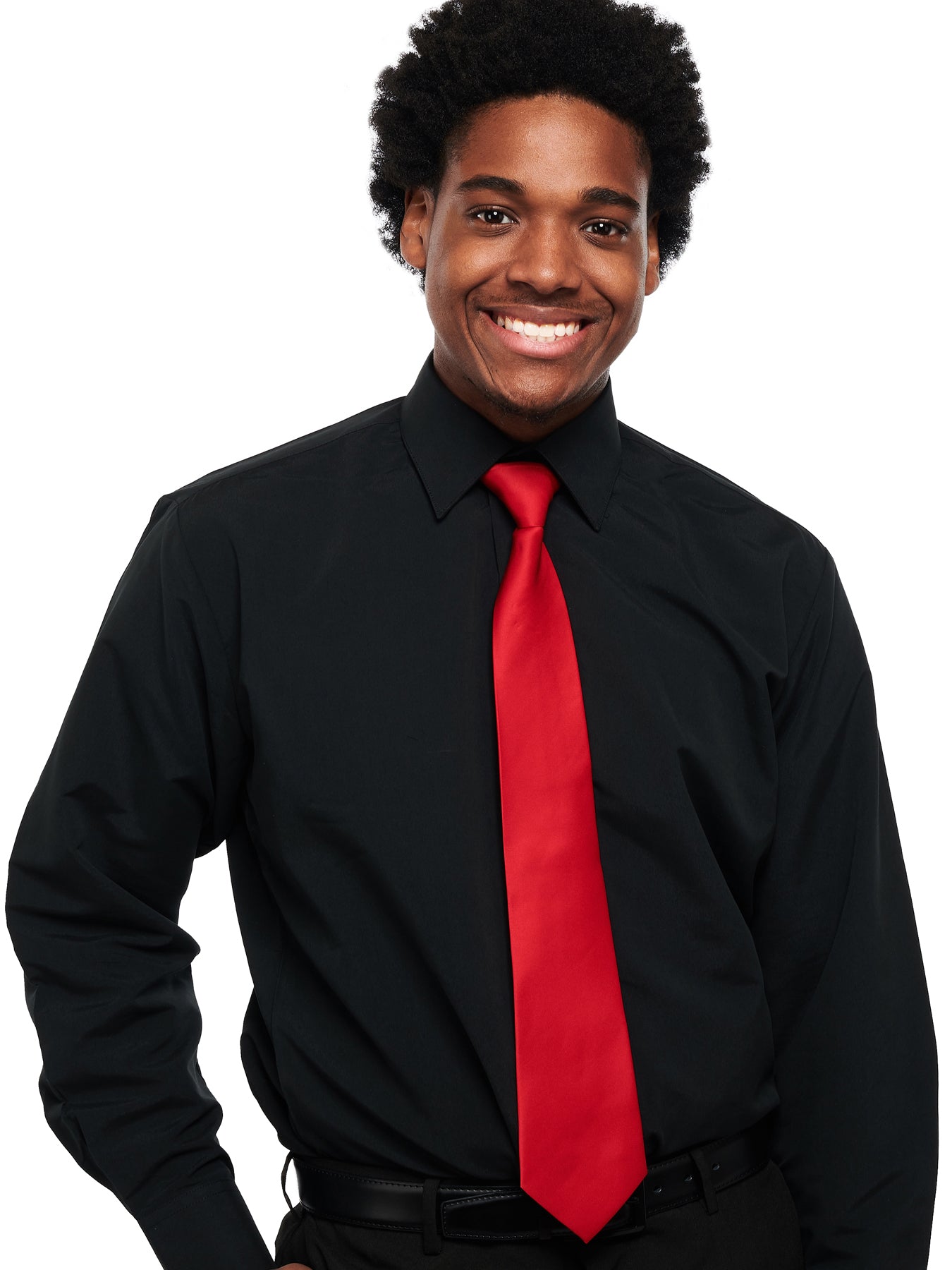 black button collar dress shirt Men's Dress Shirt Lay Down Collar
