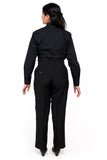 LOGAN (Style #6707L) - Ladies Black Shirt With Tie Package