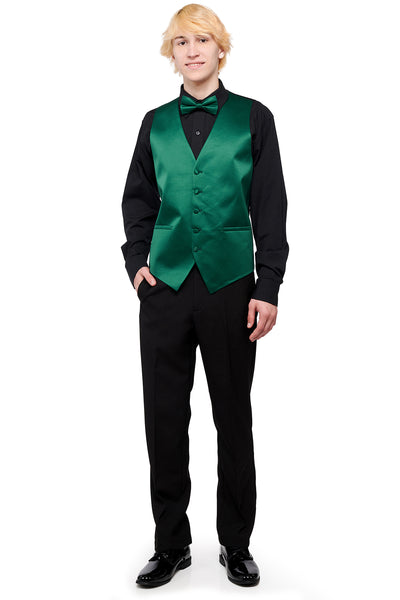 Black dress shirt 2024 with black vest