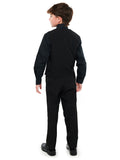 RILEY (Style #6710-Y) - Black Shirt, Vest, Tie Package with Pant - Youth
