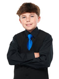 ISAIAH (Style #6711-Y) - Black Shirt, Vest, Tie Package - Youth