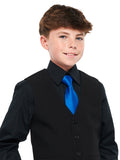 ISAIAH (Style #6711-Y) - Black Shirt, Vest, Tie Package - Youth