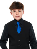 ISAIAH (Style #6711-Y) - Black Shirt, Vest, Tie Package - Youth