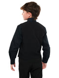 ISAIAH (Style #6711-Y) - Black Shirt, Vest, Tie Package - Youth