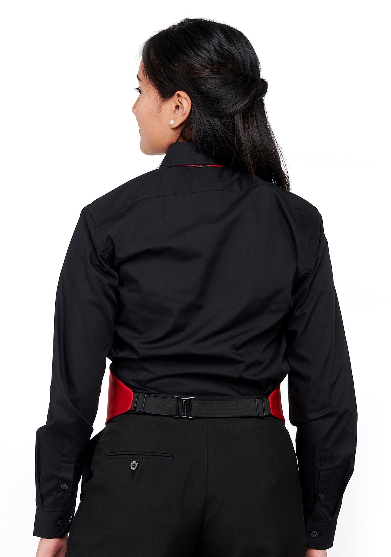 MORGAN (Style #6713L) - Ladies Black Shirt Ensemble Package