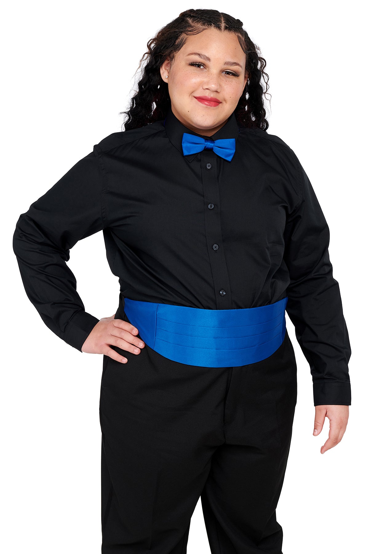 black dress shirt plus size Embroidered Relics Button Up Shirt