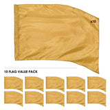 FL10PK - 10 SOLID COLOR GUARD FLAGS VALUE PACK - 13 COLORS!