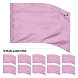 FL10PK - 10 SOLID COLOR GUARD FLAGS VALUE PACK - 13 COLORS!