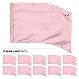 FL10PK - 10 SOLID COLOR GUARD FLAGS VALUE PACK - 13 COLORS!
