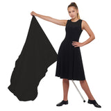 FL10PK - 10 BLACK SOLID COLOR GUARD FLAGS VALUE PACK