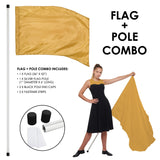 FLP01 - STARTER FLAG AND POLE SET - 13 COLORS!
