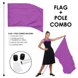 FLP01 - STARTER FLAG AND POLE SET - 13 COLORS!