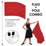 FLP01 - STARTER FLAG AND POLE SET - 13 COLORS!