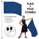 FLP01 - STARTER FLAG AND POLE SET - 13 COLORS!