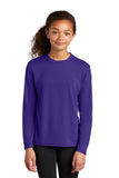 Style #YST350LS - Youth Long Sleeve Performance T-Shirt