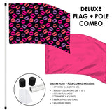 FL33P01 - DELUXE PRINTED FLAG AND POLE SET