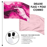 FL33P01 - DELUXE PRINTED FLAG AND POLE SET
