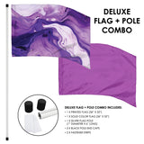 FL33P01 - DELUXE PRINTED FLAG AND POLE SET