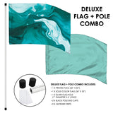 FL33P01 - DELUXE PRINTED FLAG AND POLE SET