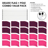 FL33P01PK - DELUXE PRINTED FLAG AND POLE COMBO PACK