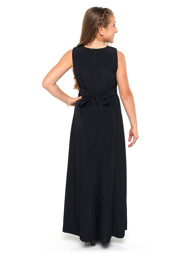 black concert dress girl Charlene Tailored Long Sleeve Dress main image 0
