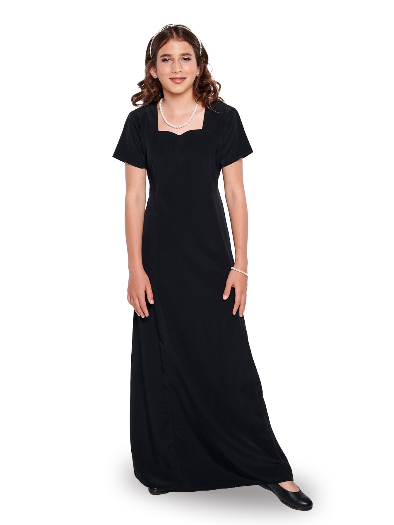 Denise Floor Length Concert Dress-Youth is an Youth dress for choirs, orchestras, band, and other ensembles. Offered by Cousin's Concert Attire | Style #103Y Denise Floor Length Concert Dress-Youth is an Youth dress for choirs, orchestras, band, and other ensembles. Offered by Cousin's Concert Attire | Style #103Y