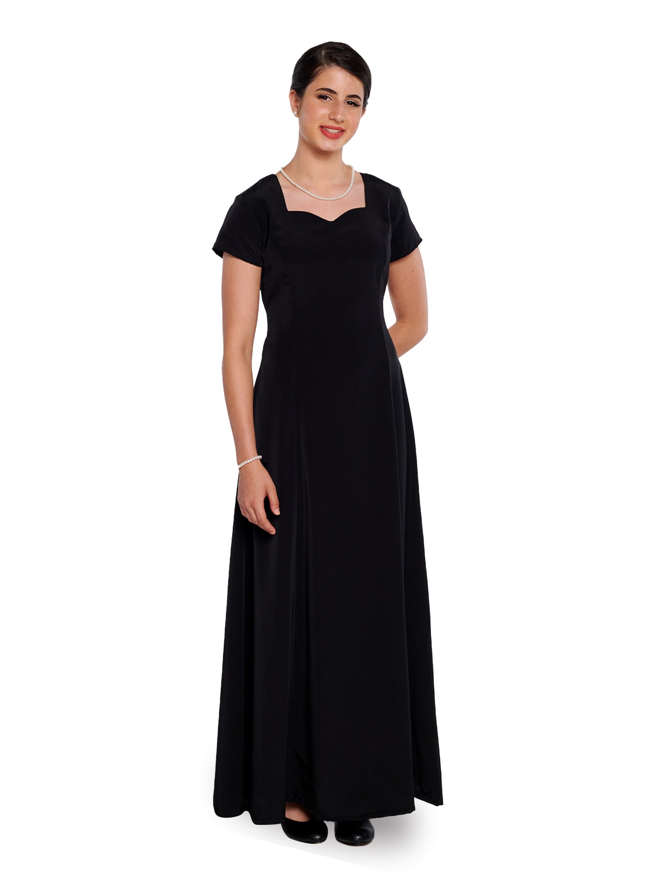 DENISE (Style #103) - Sweetheart Neck, Short Sleeve Dress Cousin's Concert Attire DENISE (Style #103) - Sweetheart Neck, Short Sleeve Dress Cousin's Concert Attire